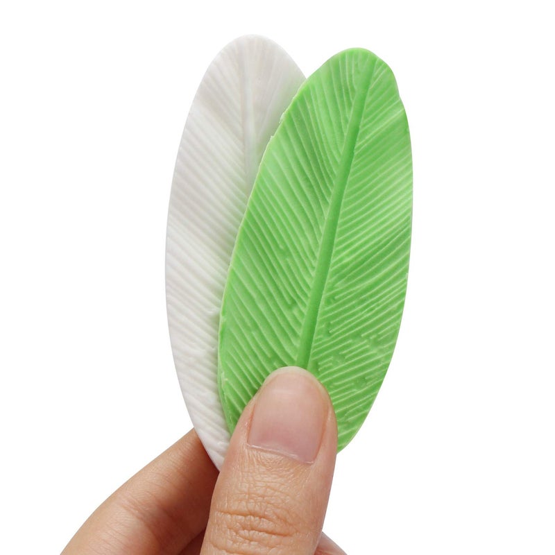 Beasea Silicone Leaf Fondant Mold, 6pcs Rose Leaf Cutter for Fondant Cake Decorations Styling Chocolate Sugar Cookie Cutter Set Silicone Mould - Image 5